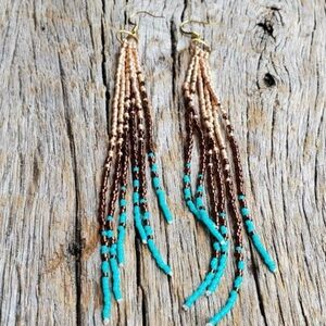 Bohemian Beaded Dangle Earrings